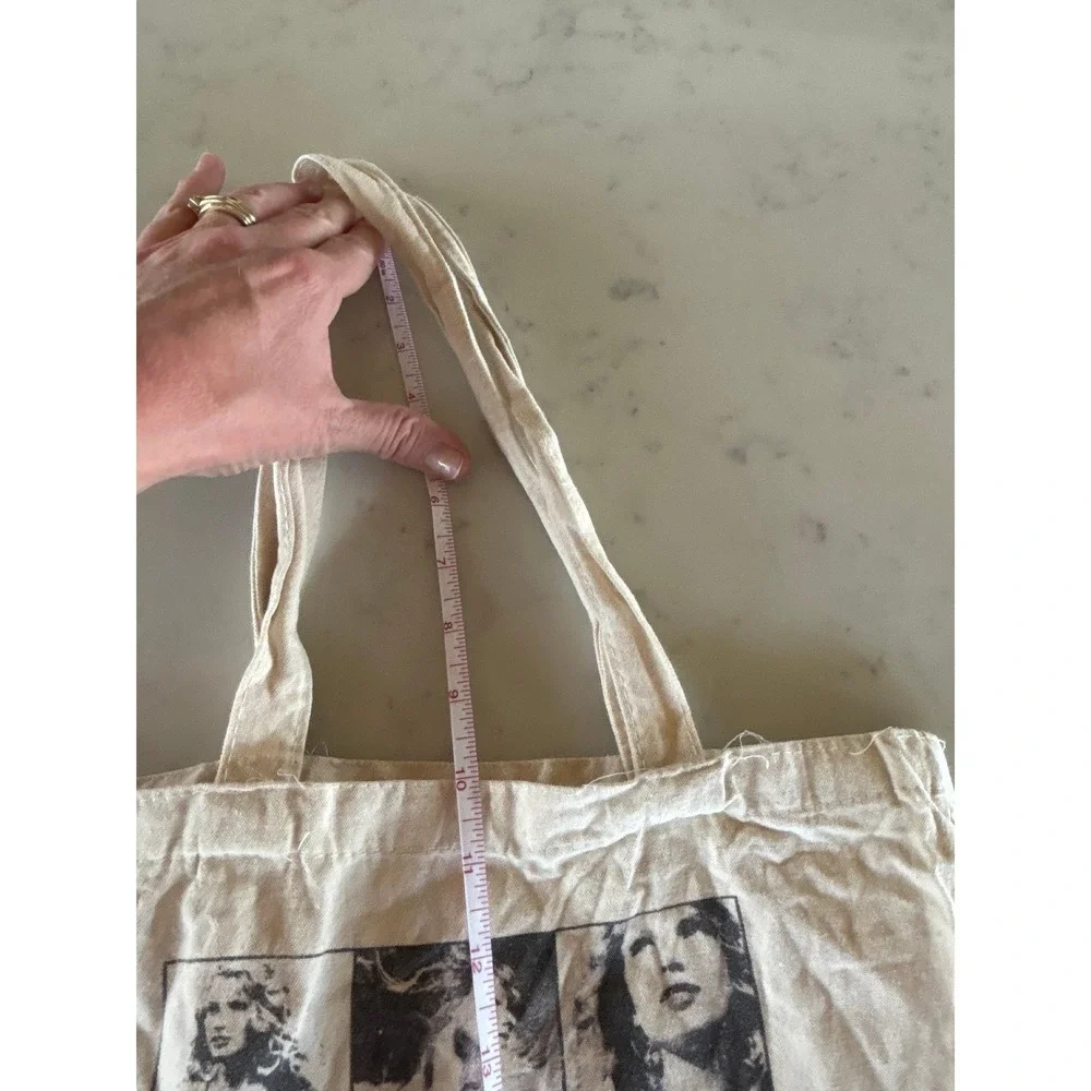 Taylor Swift The Eras Tour Official Merchandise Canvas Tote Bag Cream Multi Era